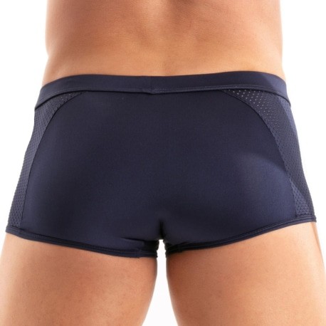 TOF Paris Boxer Court Tentation Microfibre Marine