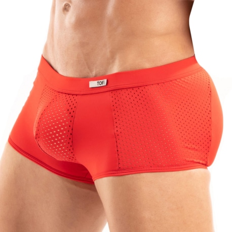 TOF Paris Boxer Court Tentation Microfibre Rouge