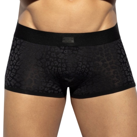 ES Collection Boxer Court Léopard Noir