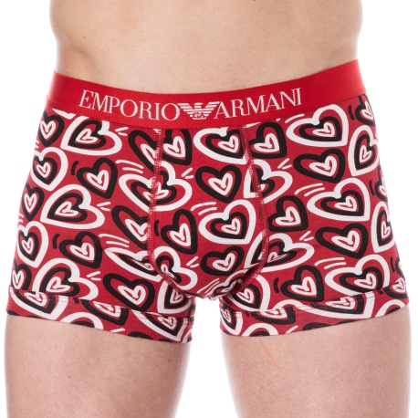 Emporio Armani Valentine Boxer Briefs - Hearts