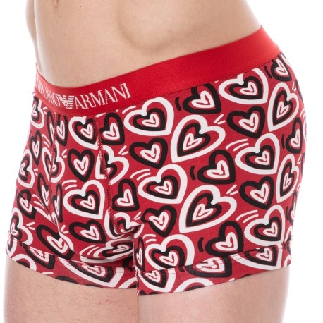 Emporio Armani Valentine Boxer Briefs - Hearts