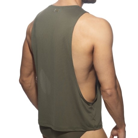 Addicted Veloz Dry Low Rider Tank Top - Khaki