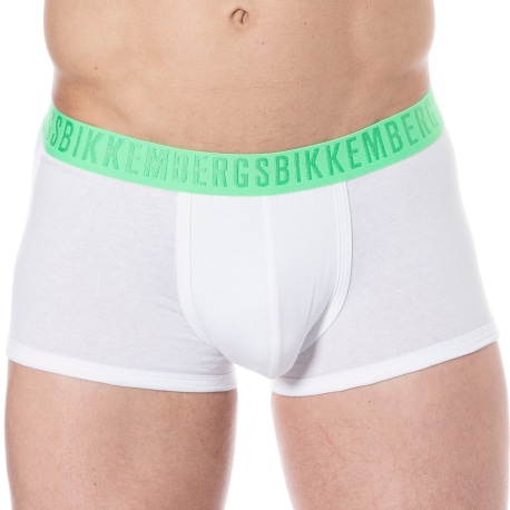 Bikkembergs 3-Pack Fashion Bicolor Cotton Boxer Briefs - Black - White - Navy