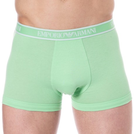 Emporio Armani Core Logoband Cotton Boxer Briefs - Apple Green