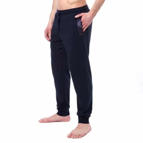 Emporio Armani Pantalon Basic Terry Bleu Marine