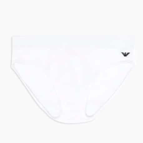 Emporio Armani Slip Eagle Rib Blanc