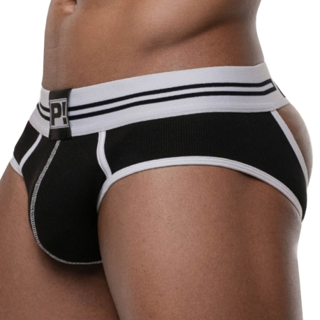 Pump! Round2 Bottomless Briefs - Black