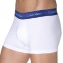 Calvin Klein Lot de 3 Shortys Cotton Stretch Blancs Ceinture Bleue