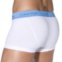 Calvin Klein Lot de 3 Shortys Cotton Stretch Blancs Ceinture Bleue