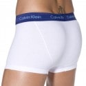 Calvin Klein Lot de 3 Shortys Cotton Stretch Blancs Ceinture Bleue