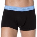 Calvin Klein Lot de 3 Shortys Cotton Stretch Noirs Ceinture Bleue