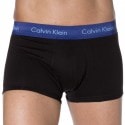 Calvin Klein Lot de 3 Shortys Cotton Stretch Noirs Ceinture Bleue