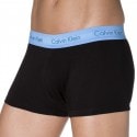 Calvin Klein Lot de 3 Shortys Cotton Stretch Noirs Ceinture Bleue