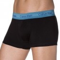 Calvin Klein Lot de 3 Shortys Cotton Stretch Noirs Ceinture Bleue