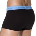 Calvin Klein Lot de 3 Shortys Cotton Stretch Noirs Ceinture Bleue