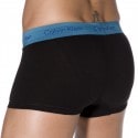 Calvin Klein Lot de 3 Shortys Cotton Stretch Noirs Ceinture Bleue