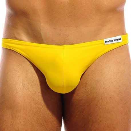 Slip de Bain Super Low Cut Jaune