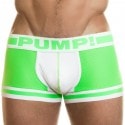 Pump! Boxer Microshock Vert Fluo - Blanc