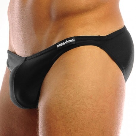 Sweet Banana Sexy Mouth Swim Briefs - Black