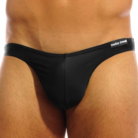 Slip de Bain Super Low Cut Noir