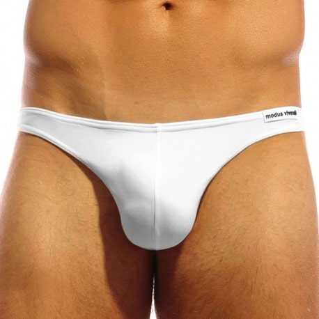 Slip de Bain Super Low Cut Blanc