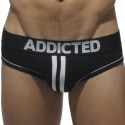 Addicted Slip Bottomless Double Piping Noir