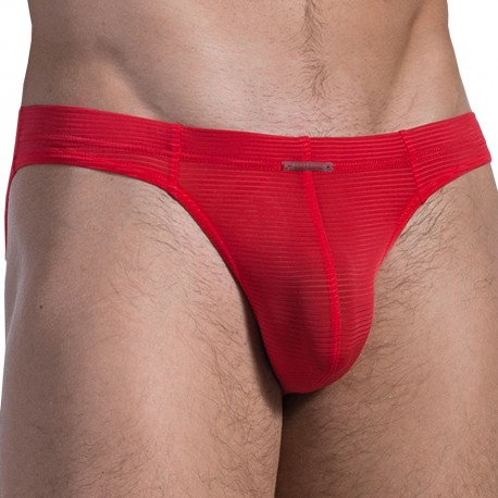 Olaf Benz RED 2311 Sport Briefs - Black - Silver Stripe