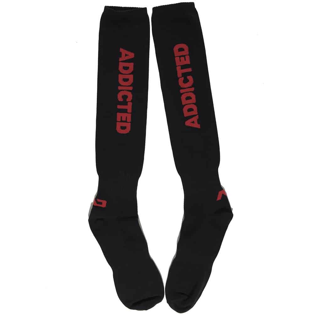 Addicted Fetish Socks Black Red Inderwear 2476