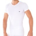 Emporio Armani T-Shirt V-Neck Stretch Cotton Blanc