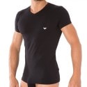 Emporio Armani T-Shirt V-Neck Stretch Cotton Noir