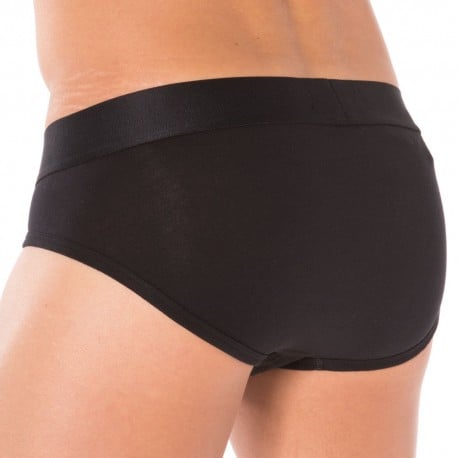 Slip Stretch Cotton Noir