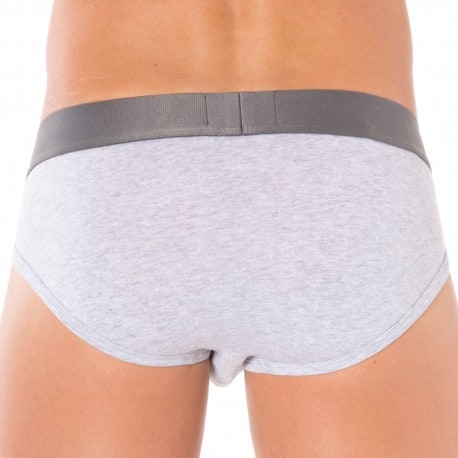 Slip Stretch Cotton Gris