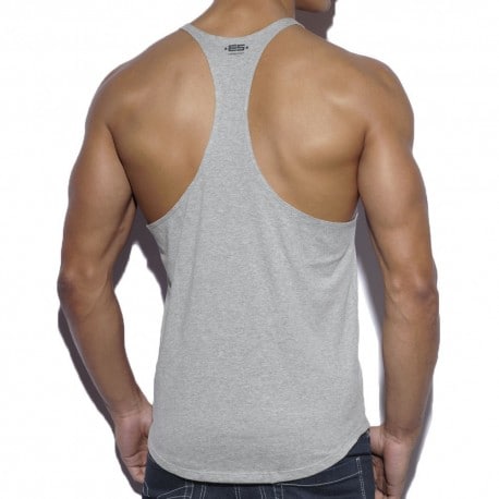 Fitness Plain Tank Top - Grey