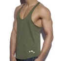 ES Collection Fitness Plain Tank Top - Khaki