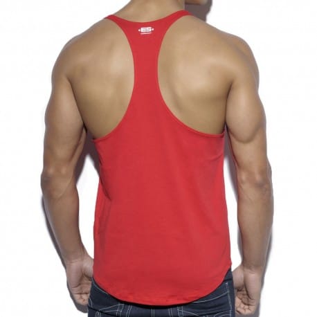 Fitness Plain Tank Top - Red