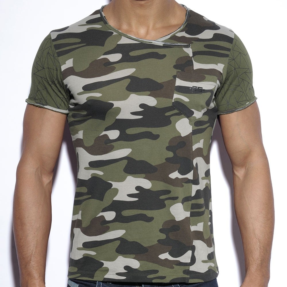 ES Collection Geometric T-Shirt - Camouflage | INDERWEAR