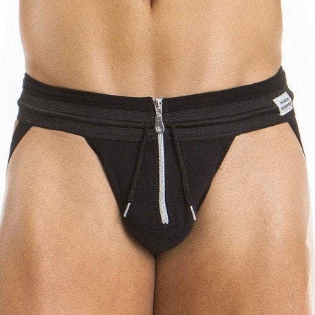 Jock Strap Zipper Noir