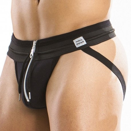 Jock Strap Zipper Noir