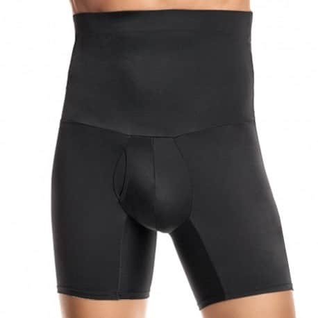 Junlan Men's Slimming Body Shapewear Boxer Shorts Flat Stomach Invisible  Push Up Bottom and Hips High Waist - Black - Small : : Fashion