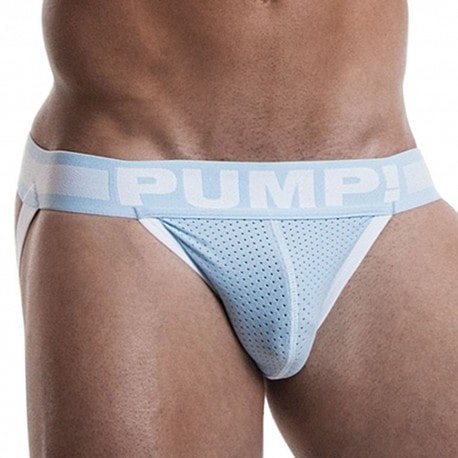 Pump! True Blue Jockstrap - White