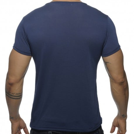 T-Shirt V-Neck Basic Marine