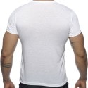 Addicted T-Shirt V-Neck Basic Blanc