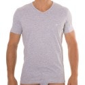 Emporio Armani Lot de 2 T-Shirts V-Neck Pure Cotton Marine - Gris