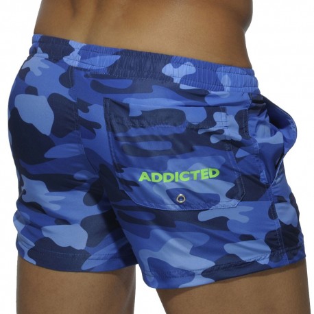 Short de Bain Camouflage Marine