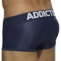 Addicted 3-Pack Push Up Mesh Trunks - White - Navy Blue - Black