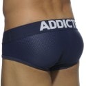 Addicted 3-Pack Push Up Mesh Briefs - White - Navy Blue - Black