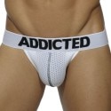 Addicted 3-Pack Push Up Mesh Jock Straps - White - Navy - Black