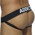 Addicted 3-Pack Push Up Mesh Jock Straps - White - Navy - Black