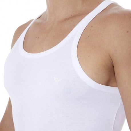 Emporio Armani 2-Pack Pure Cotton Tank Top - White