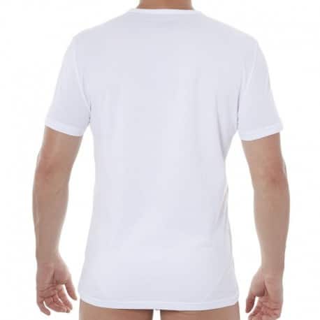 Emporio Armani 2-Pack Pure Cotton V-Neck T-Shirts - White